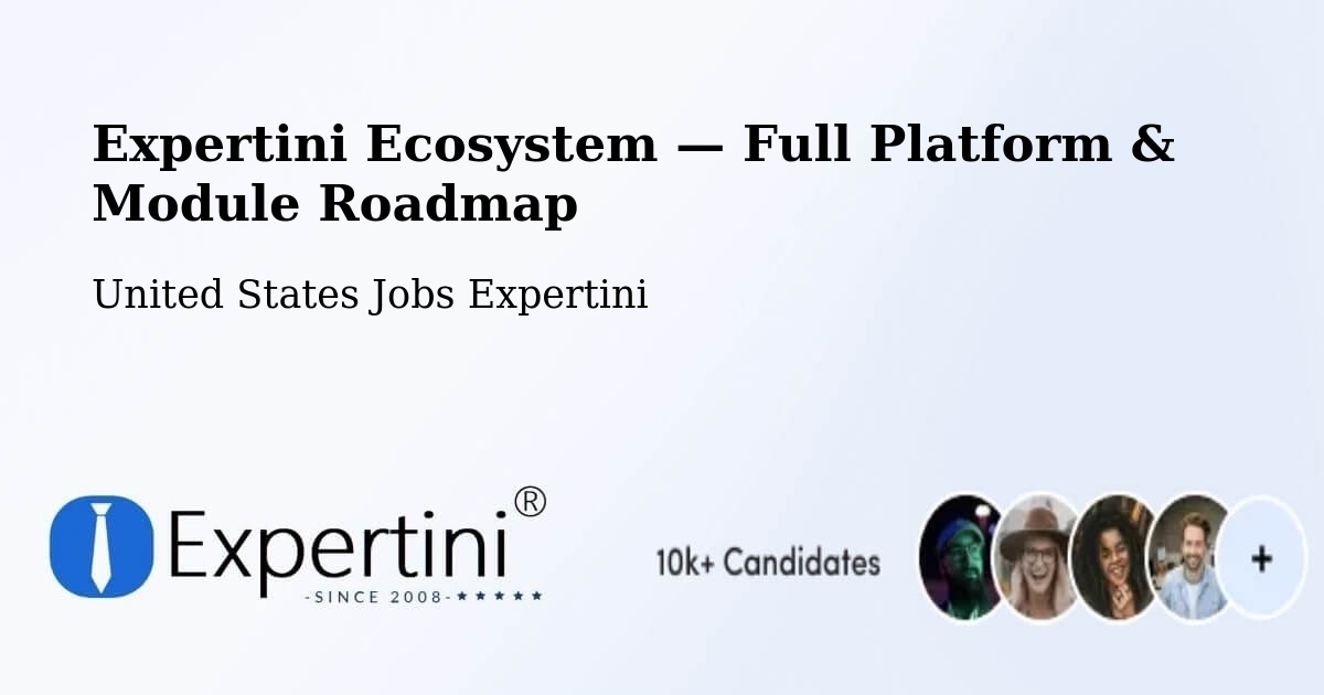 Expertini Ecosystem — Full Platform & Module Roadmap – Morrow